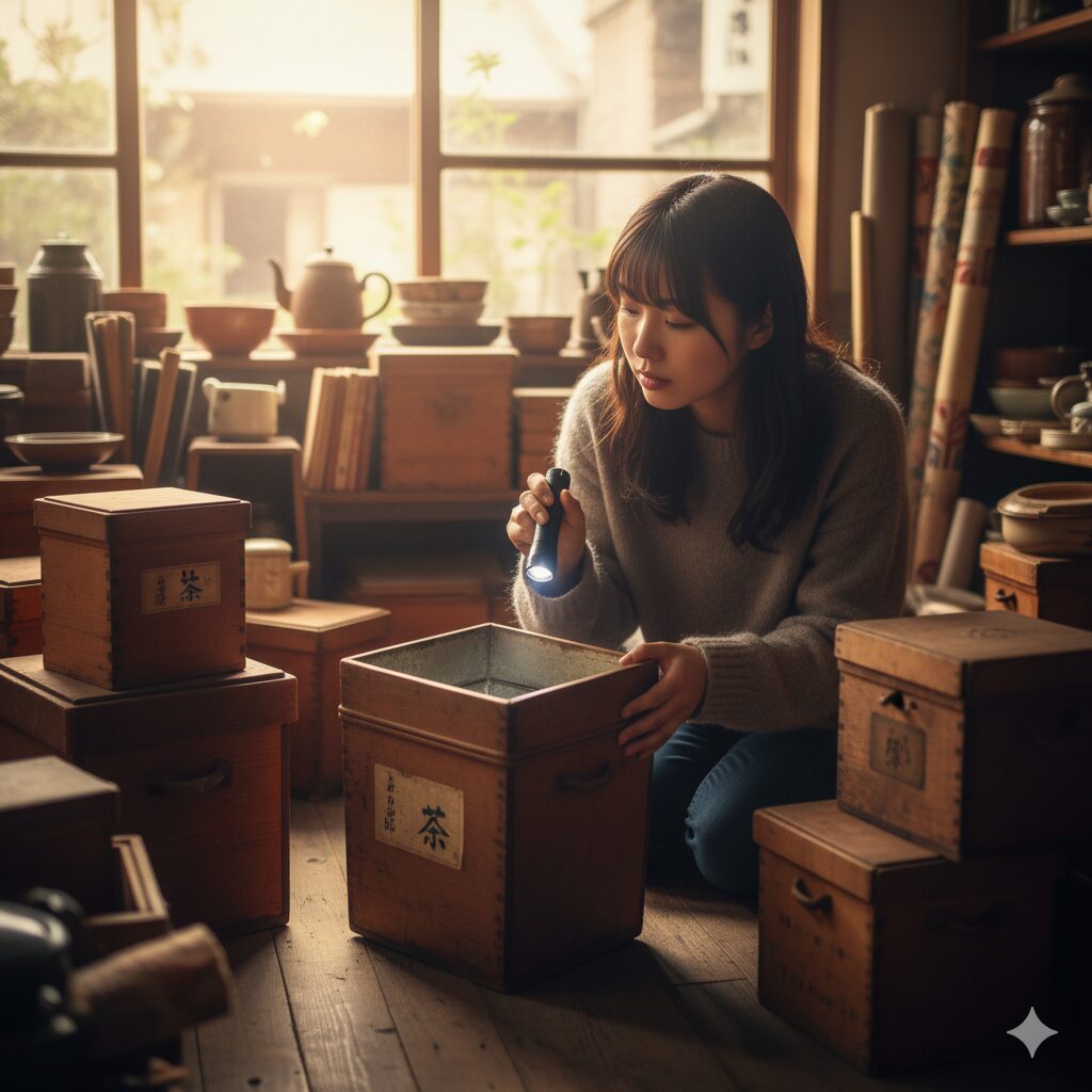 茶箱をリサイクルショップで探すときのコツ