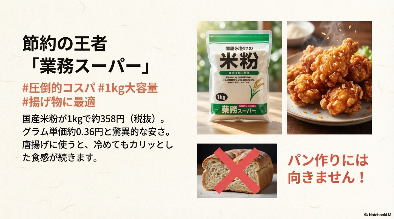 業務スーパーの米粉で作ったサクサクの唐揚げと失敗してしまった食パンの比較