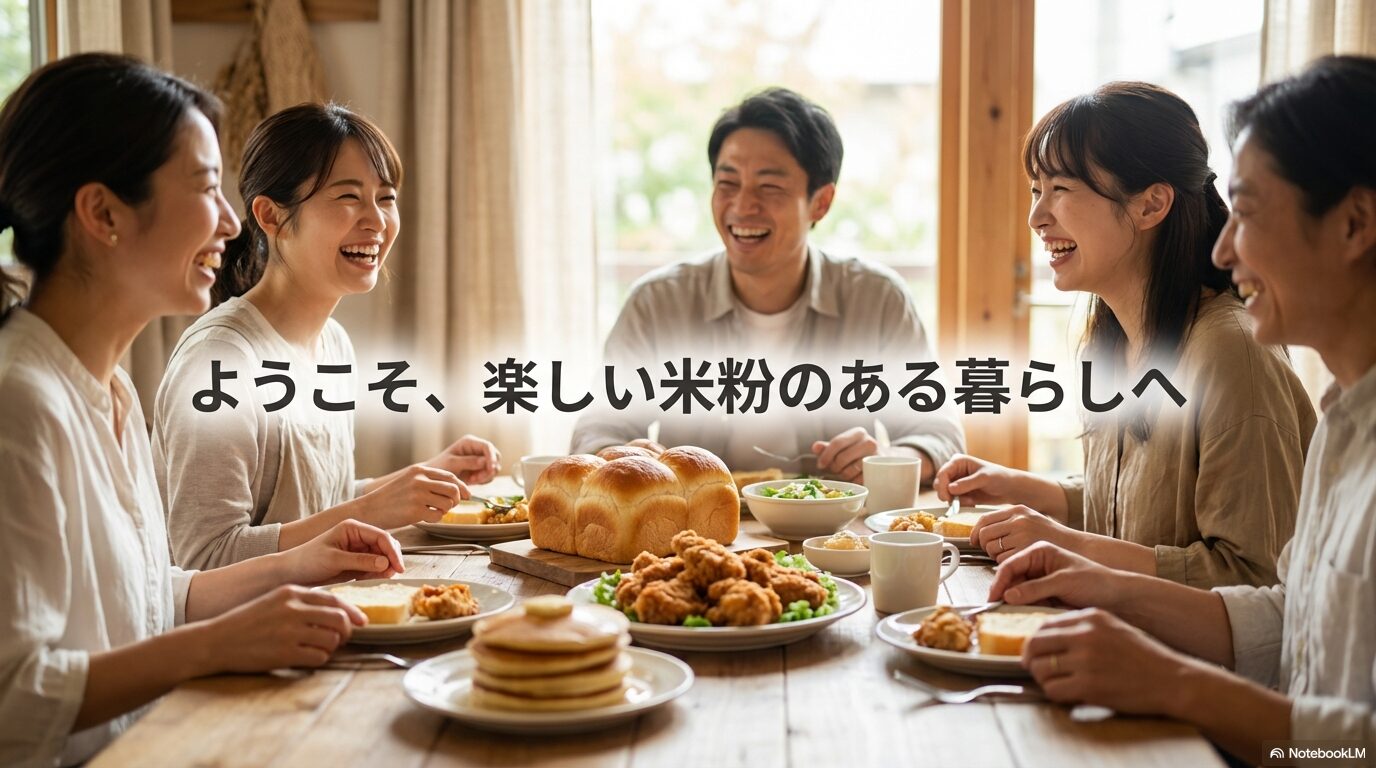 ようこそ、楽しい米粉のある暮らしへ